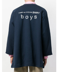 Sweat-shirt imprimé bleu marine Comme Des Garçons Shirt Boys