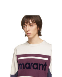 Sweat-shirt imprimé bleu marine Isabel Marant