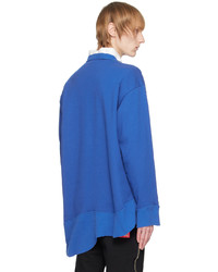 Sweat-shirt imprimé bleu Undercoverism