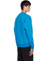 Sweat-shirt imprimé bleu Moschino