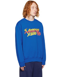 Sweat-shirt imprimé bleu JW Anderson