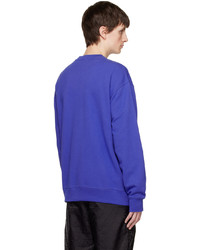 Sweat-shirt imprimé bleu Moschino