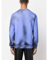 Sweat-shirt imprimé bleu Moschino