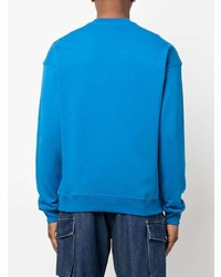 Sweat-shirt imprimé bleu Moschino