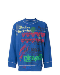 Sweat-shirt imprimé bleu Vivienne Westwood Anglomania