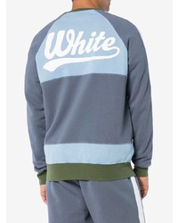 Sweat-shirt imprimé bleu Off-White