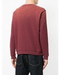 Sweat-shirt imprimé bordeaux Kent & Curwen