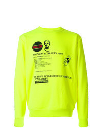 Sweat-shirt imprimé chartreuse