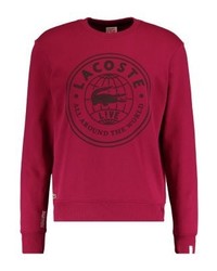 Sweat-shirt imprimé fuchsia Lacoste