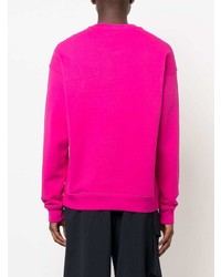 Sweat-shirt imprimé fuchsia Moschino