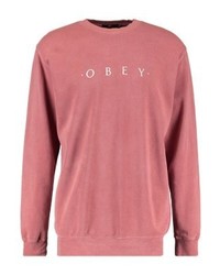 Sweat-shirt imprimé fuchsia Obey Clothing