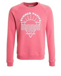 Sweat-shirt imprimé fuchsia Pier One