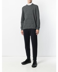 Sweat-shirt imprimé gris foncé Neil Barrett