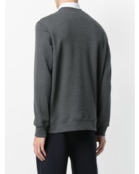 Sweat-shirt imprimé gris foncé Neil Barrett