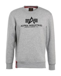Sweat-shirt imprimé gris Alpha Industries
