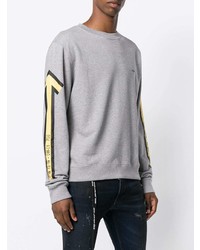 Sweat-shirt imprimé gris Off-White