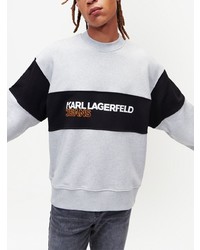 Sweat-shirt imprimé gris KARL LAGERFELD JEANS