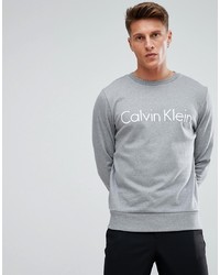 Sweat-shirt imprimé gris Calvin Klein