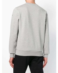 Sweat-shirt imprimé gris Moncler