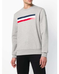 Sweat-shirt imprimé gris Moncler