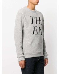 Sweat-shirt imprimé gris McQ Alexander McQueen