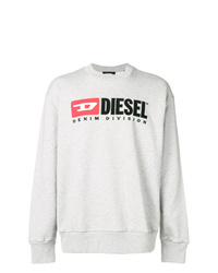 Sweat-shirt imprimé gris Diesel