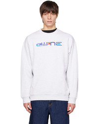 Sweat-shirt imprimé gris Dime