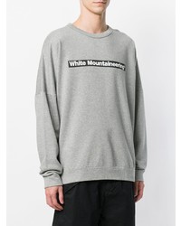 Sweat-shirt imprimé gris White Mountaineering