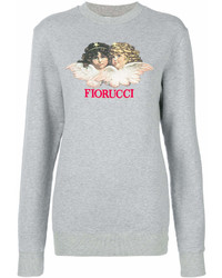 Sweat-shirt imprimé gris Fiorucci