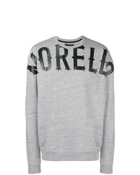 Sweat-shirt imprimé gris Frankie Morello