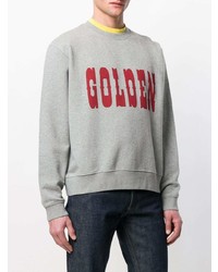 Sweat-shirt imprimé gris Golden Goose Deluxe Brand