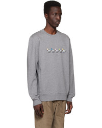 Sweat-shirt imprimé gris Ps By Paul Smith