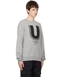 Sweat-shirt imprimé gris Undercover