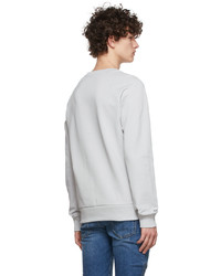 Sweat-shirt imprimé gris Balmain