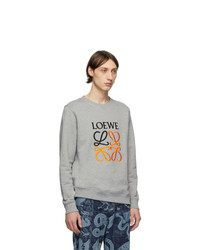 Sweat-shirt imprimé gris Loewe