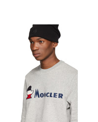 Sweat-shirt imprimé gris Moncler