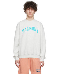 Sweat-shirt imprimé gris Harmony