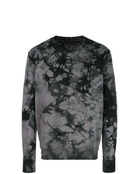 Sweat-shirt imprimé gris Helmut Lang