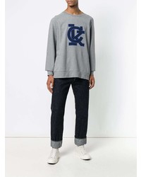 Sweat-shirt imprimé gris CK Calvin Klein