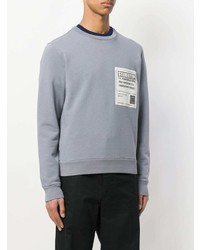 Sweat-shirt imprimé gris Maison Margiela