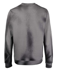 Sweat-shirt imprimé gris Moschino