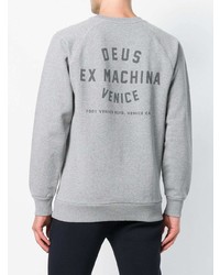 Sweat-shirt imprimé gris Deus Ex Machina