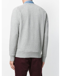 Sweat-shirt imprimé gris MAISON KITSUNÉ