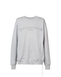 Sweat-shirt imprimé gris Mastermind Japan