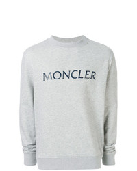 Sweat-shirt imprimé gris Moncler