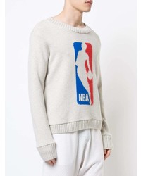 Sweat-shirt imprimé gris The Elder Statesman X Nba