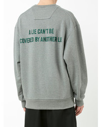 Sweat-shirt imprimé gris Juun.J