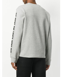 Sweat-shirt imprimé gris McQ Alexander McQueen