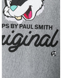 Sweat-shirt imprimé gris Paul Smith