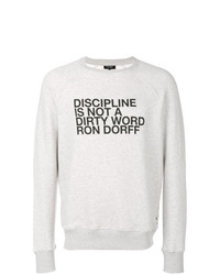 Sweat-shirt imprimé gris Ron Dorff